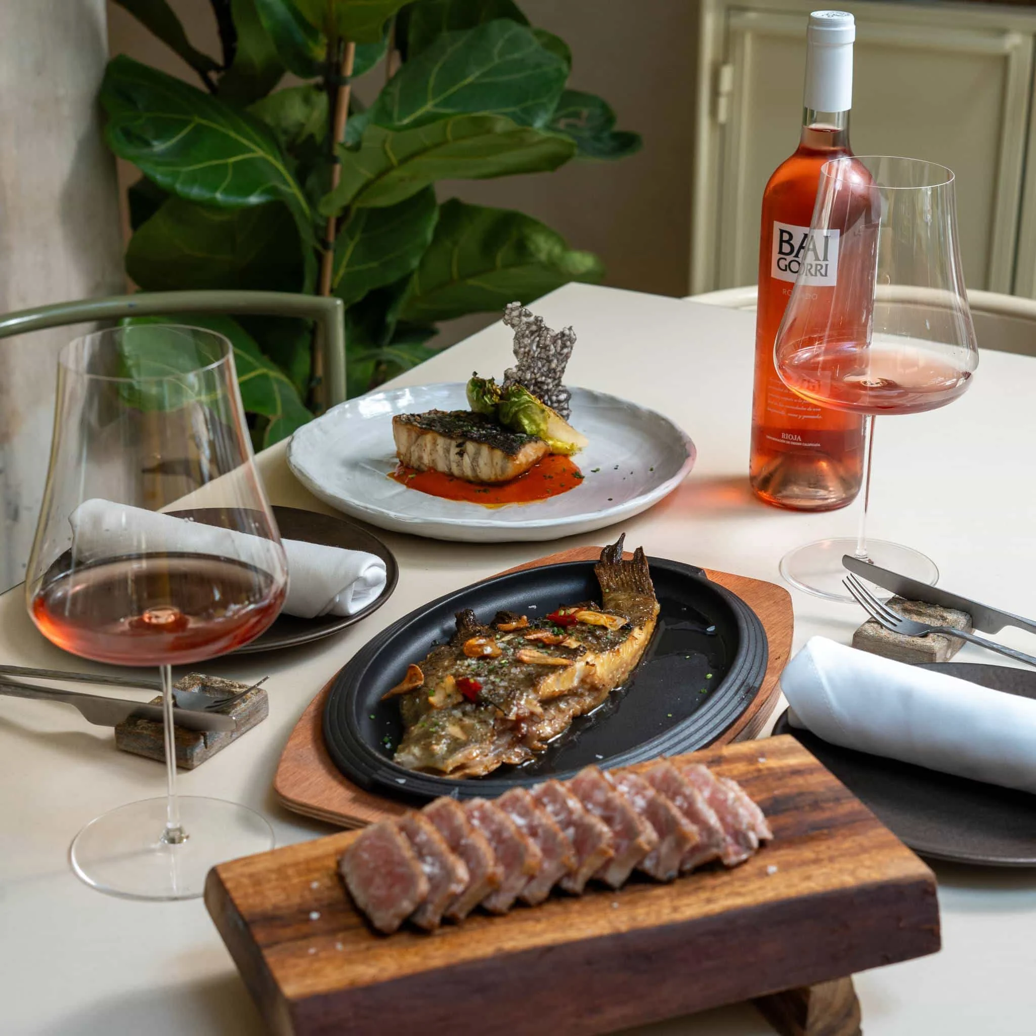 A selection of dishes from thus restaurant in Seville