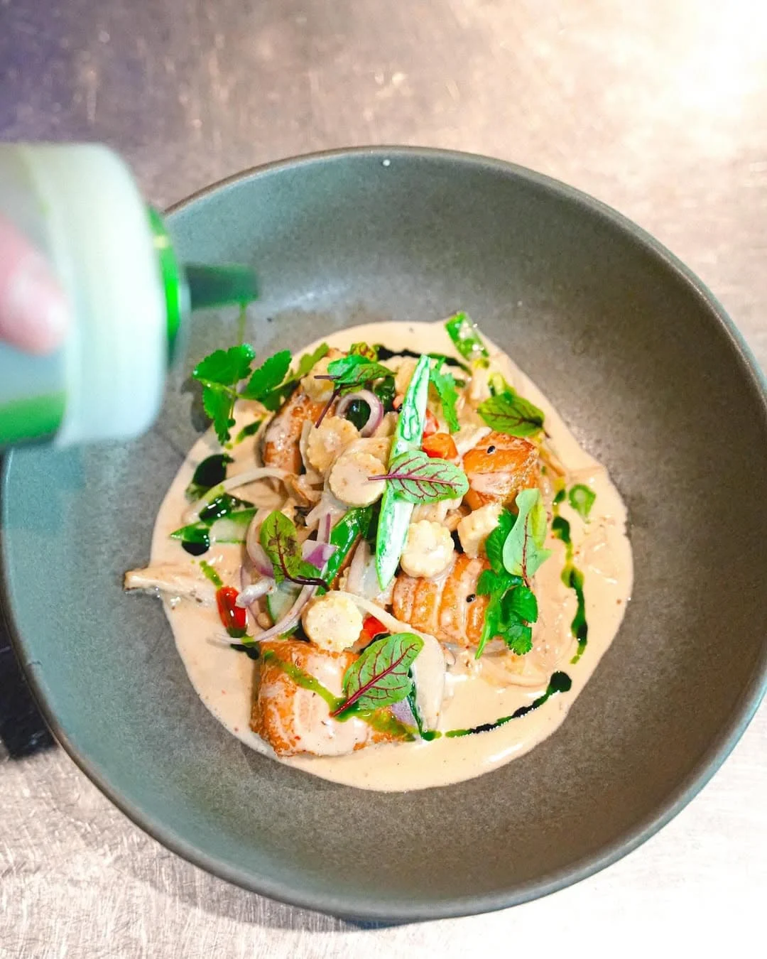 Plates pop with colour, tapas-style