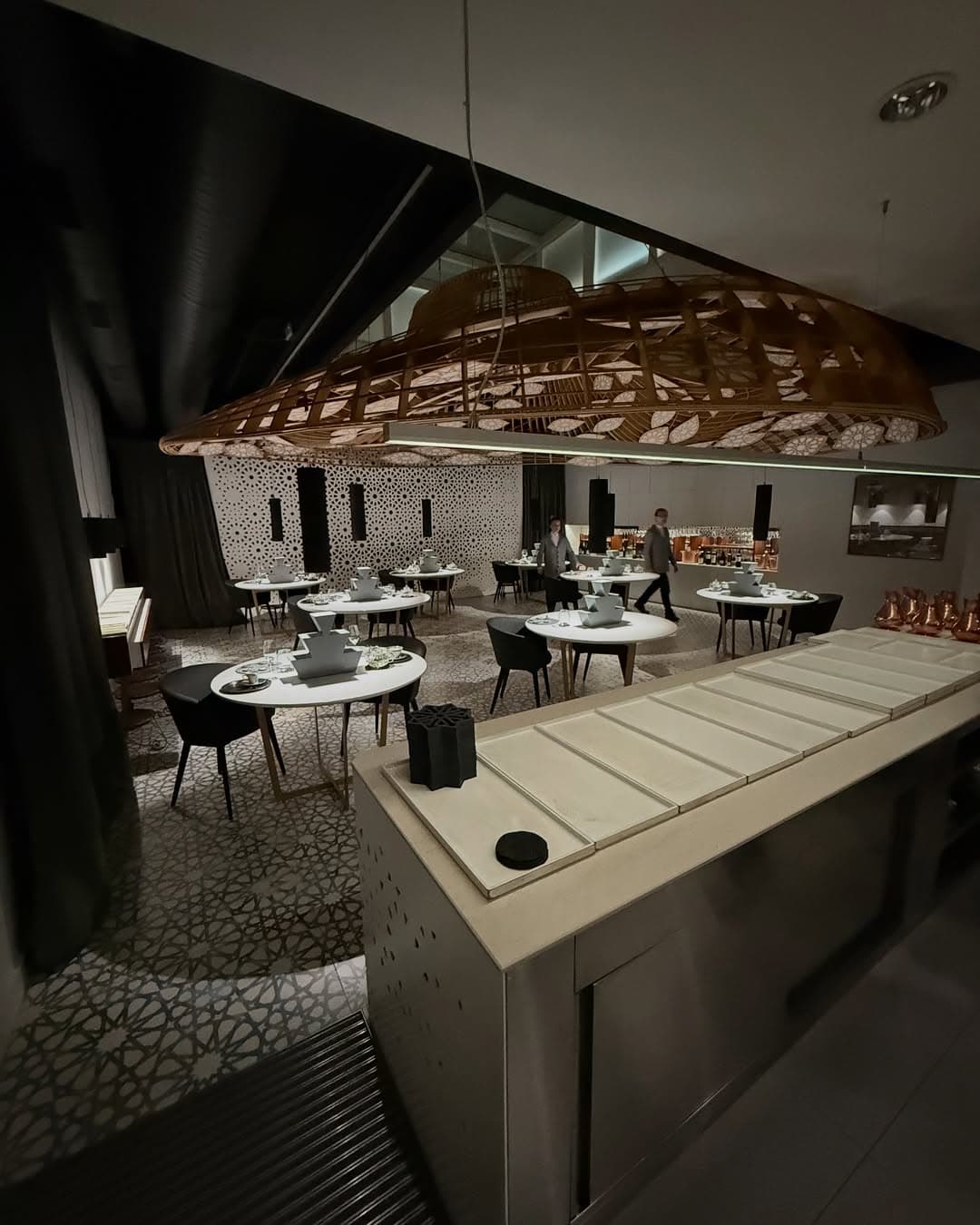 Open kitchen concept at Noor