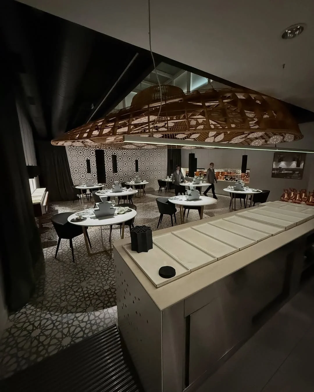 Open kitchen concept at Noor