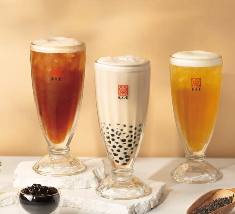 A selection of bubble teas