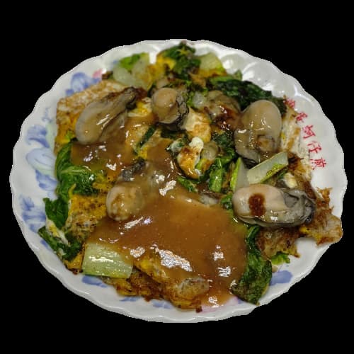 Fried oyster omelette