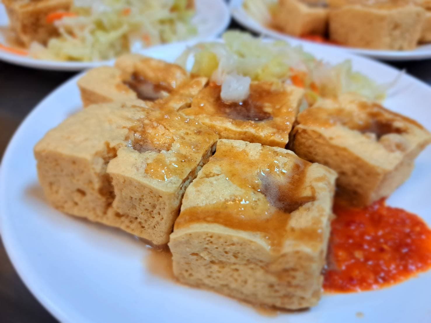 Fermented and extra pungent and drizzled with sauce