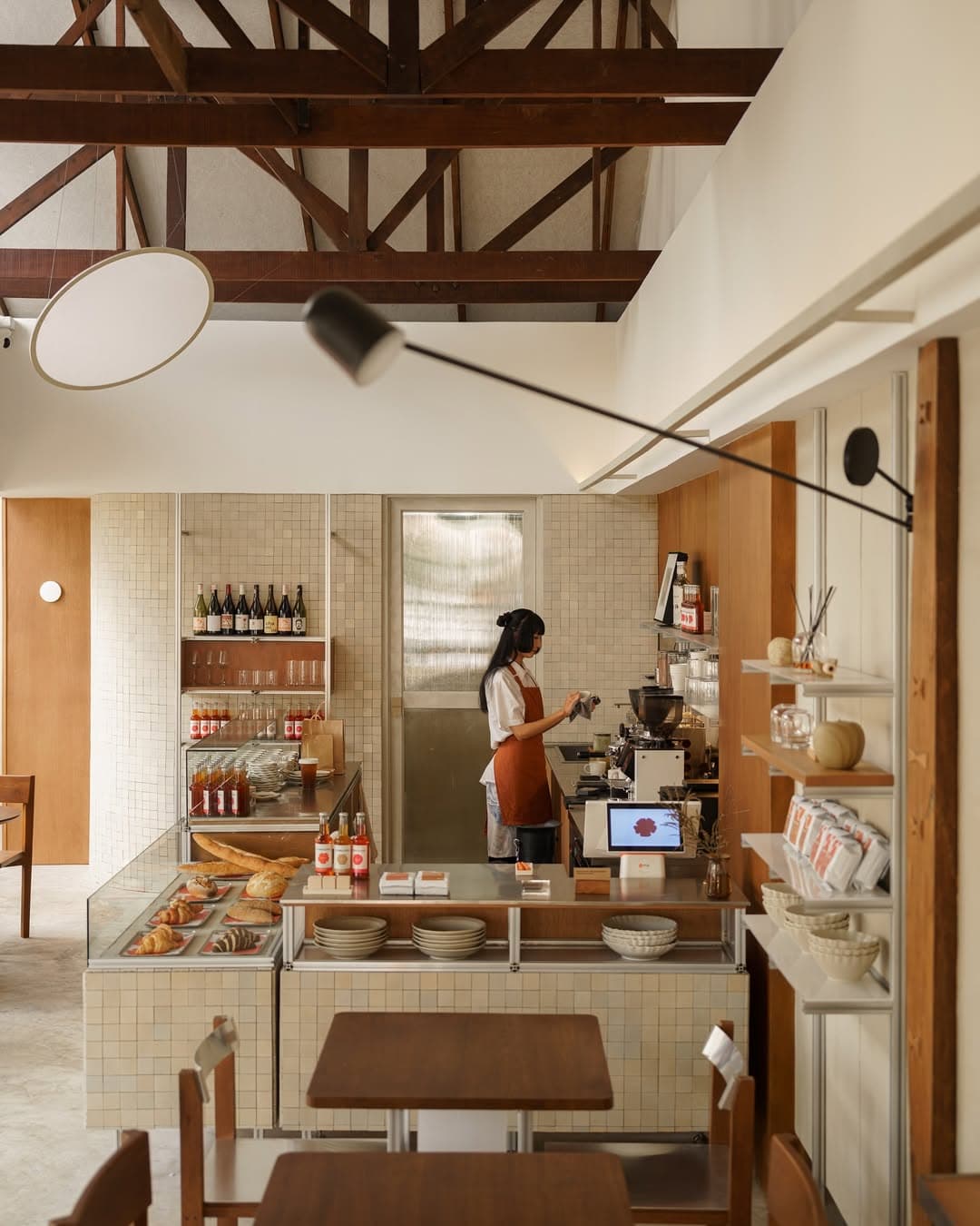 Japandi style interiors with loads of natural light