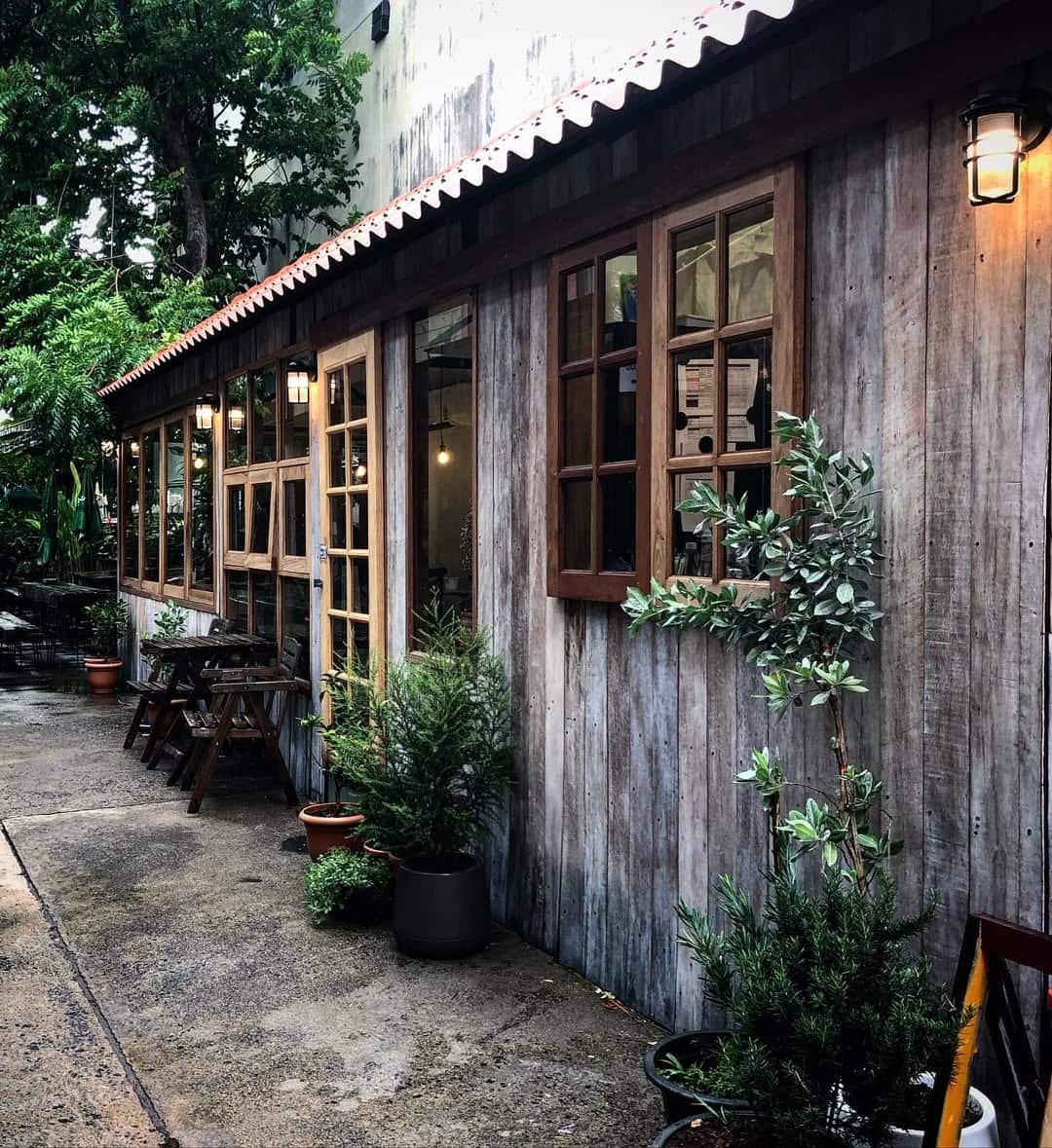 Thai wooden exteriors
