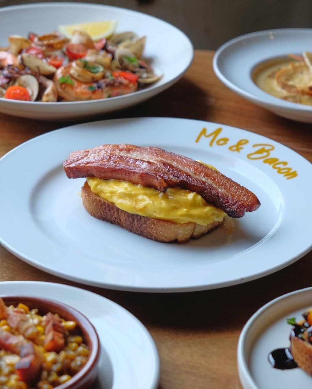 The classic bacon and eggs rendition at this cafe