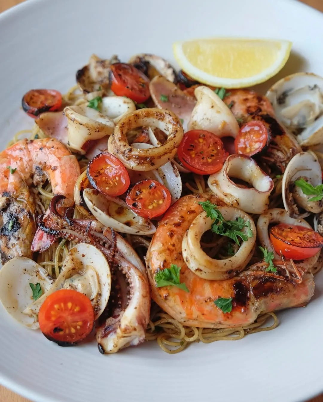 Seafood pasta