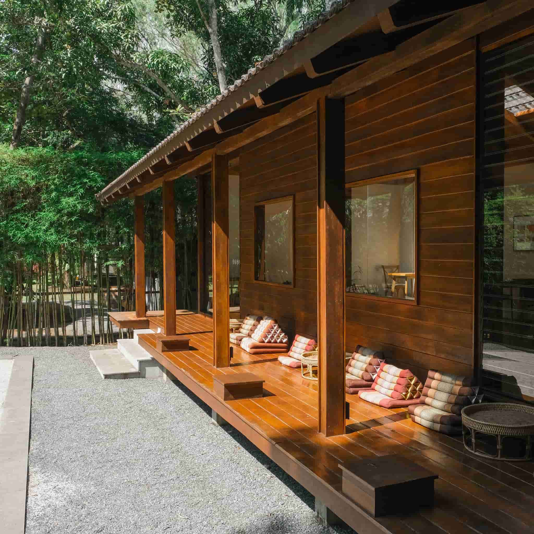 Japanese Thai exteriors at one of the best cafes in Chiang Mai