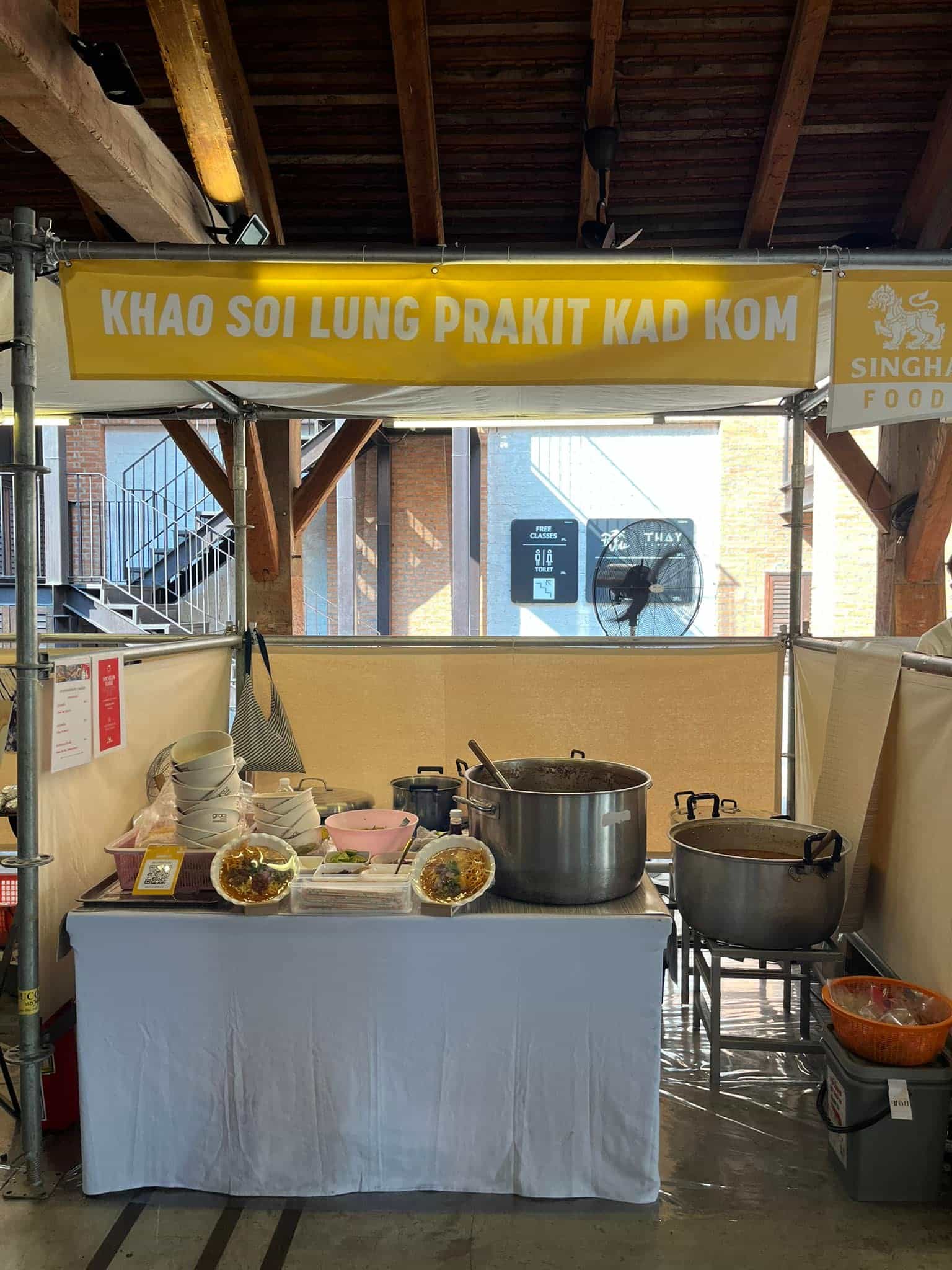 Khao Soi street food vendor in the city