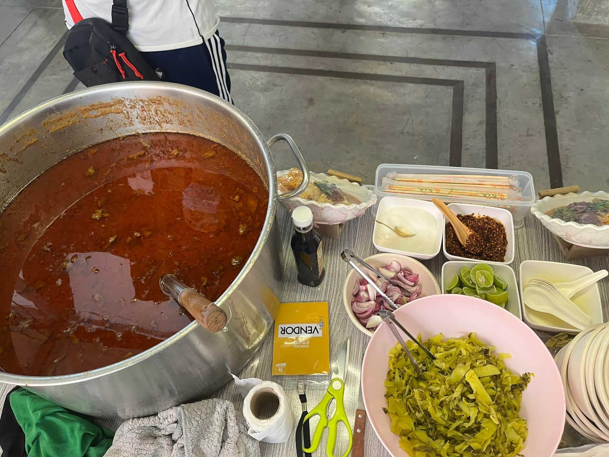 all the ingredients for khao soi