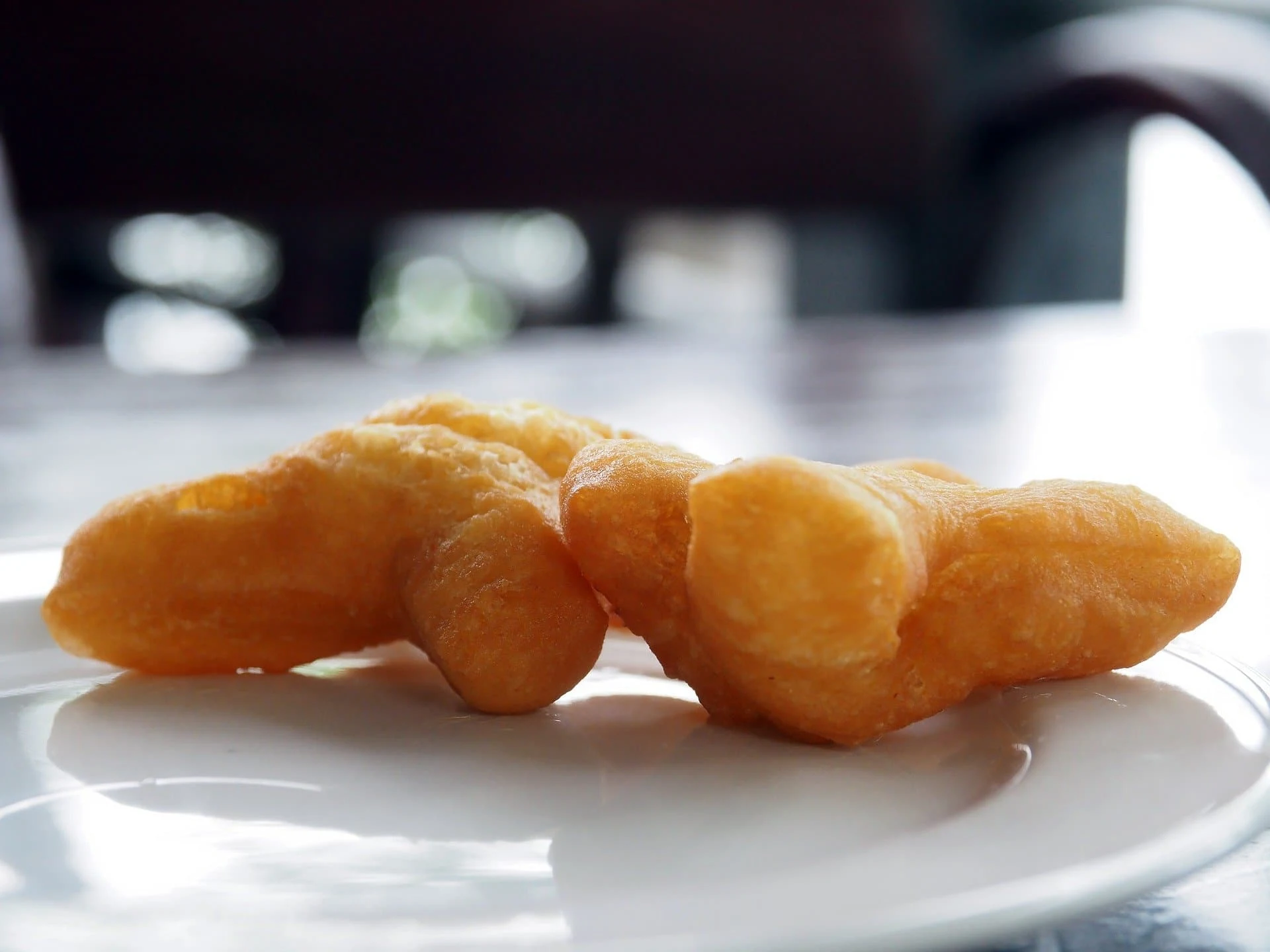 Deep fried pa thong ko made from deep fried dough