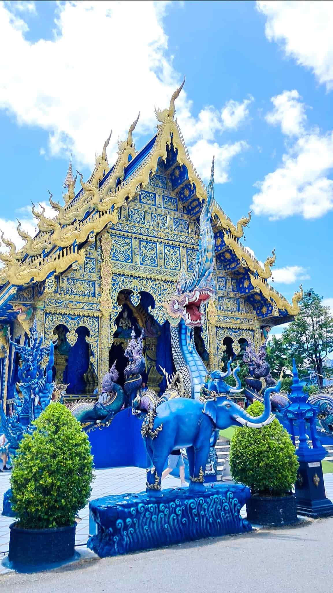 Typical Thai buddhist temple architecture