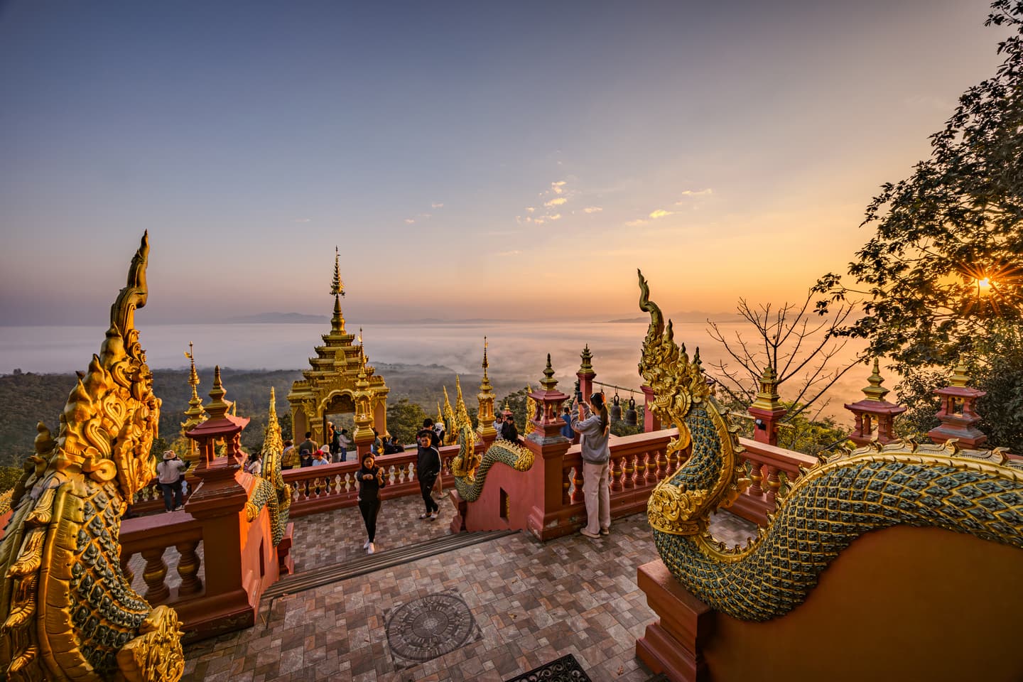 Feel like you're floating in the clouds at this Lampung temple