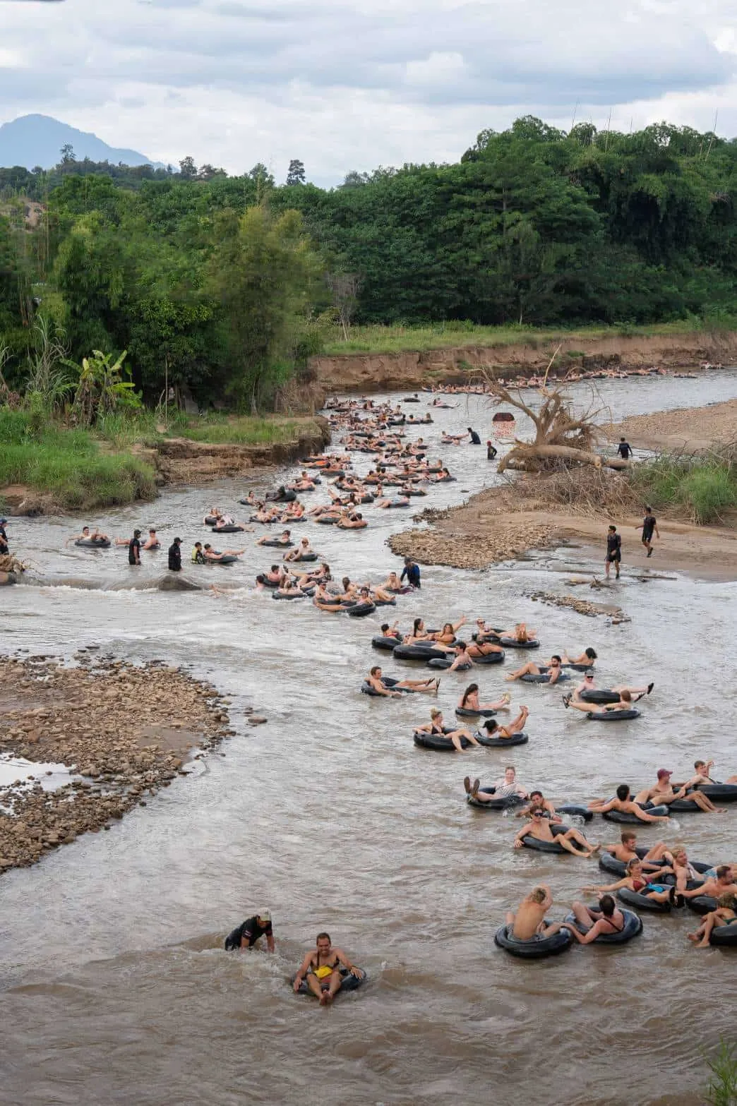 Tubing down the Pai River