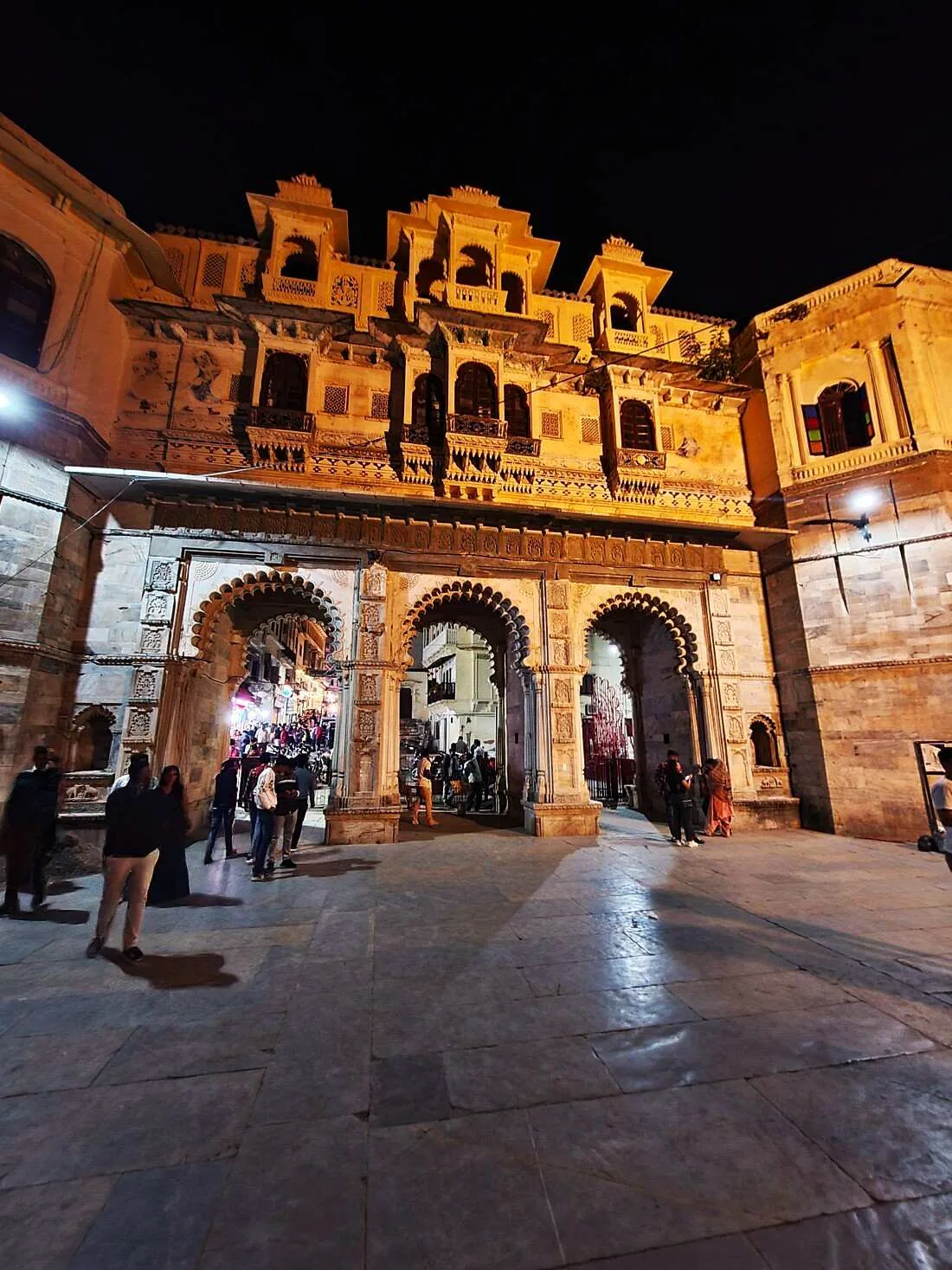 Udaipur City, Rajasthan, at night 