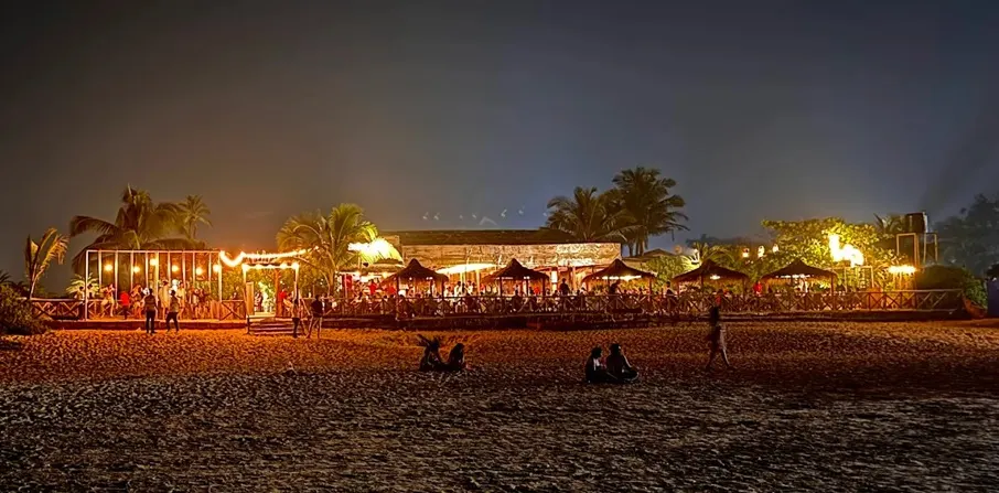 Beach bar in Goa