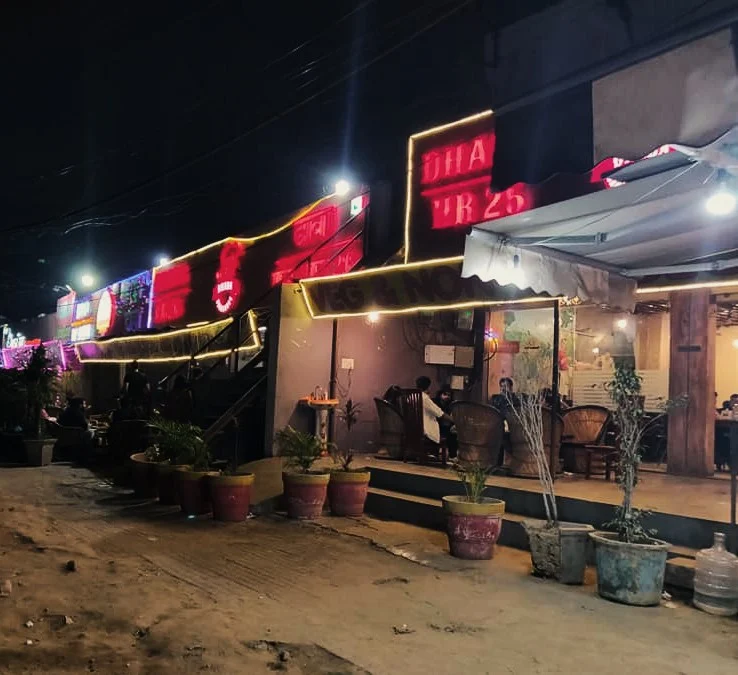 Exterior of a small eatery in Delhi
