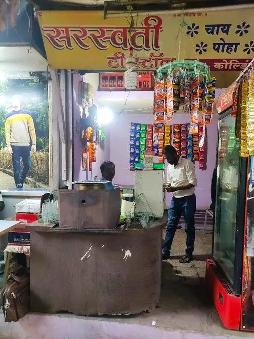 Breakfast food stall in India