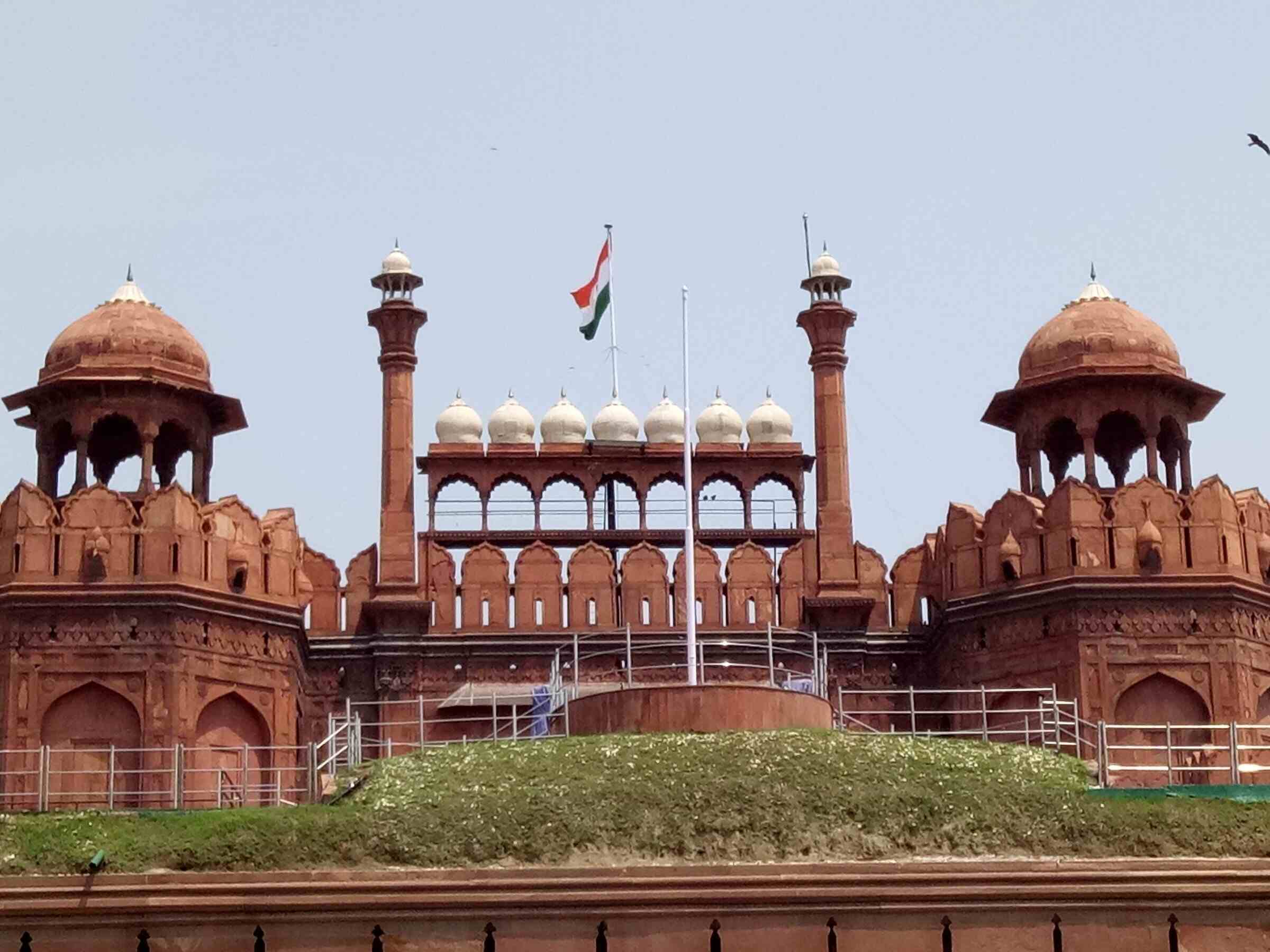Red Fort exterior in Delhi 