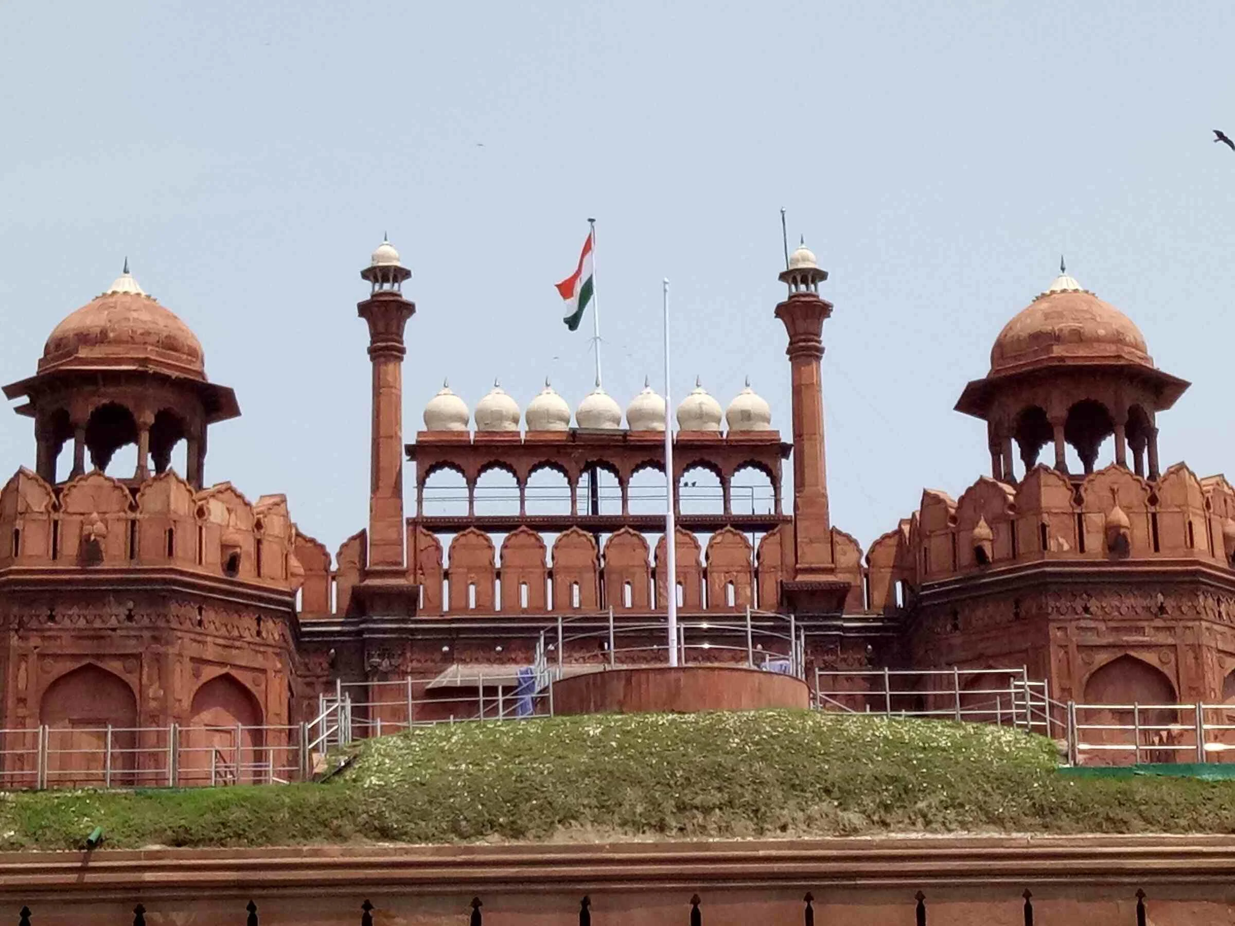 Red Fort exterior in Delhi 
