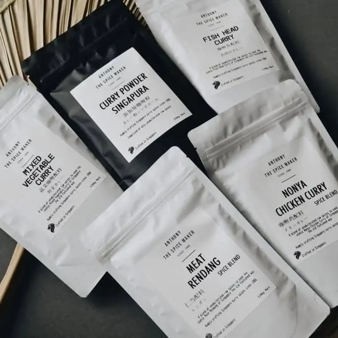 Classic Singaporean spices klike curry powder