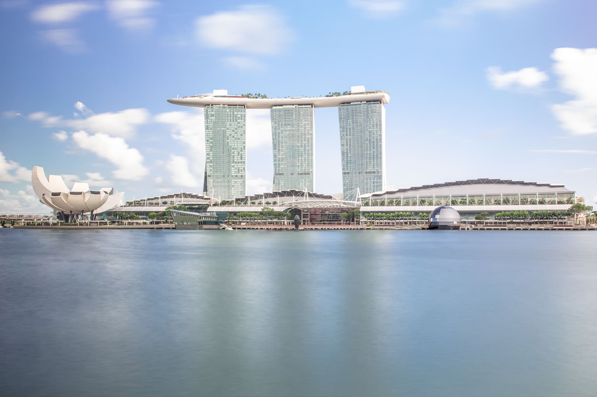 The famous Marina Bay Sands stucture