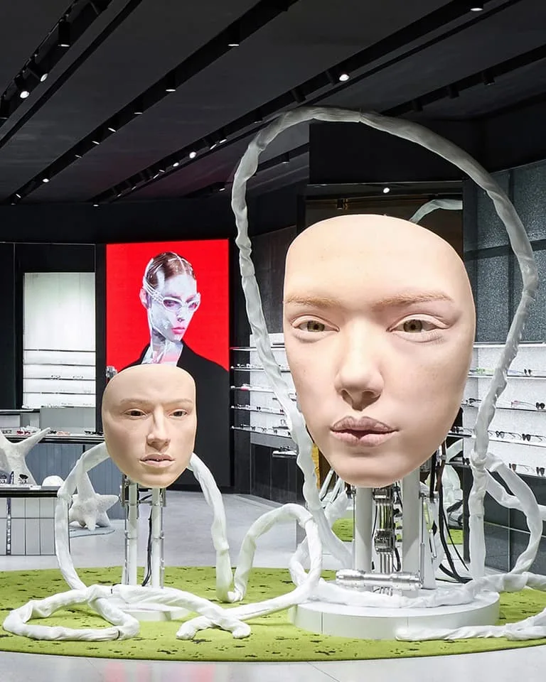 Futuristic setups at ION shopping mall