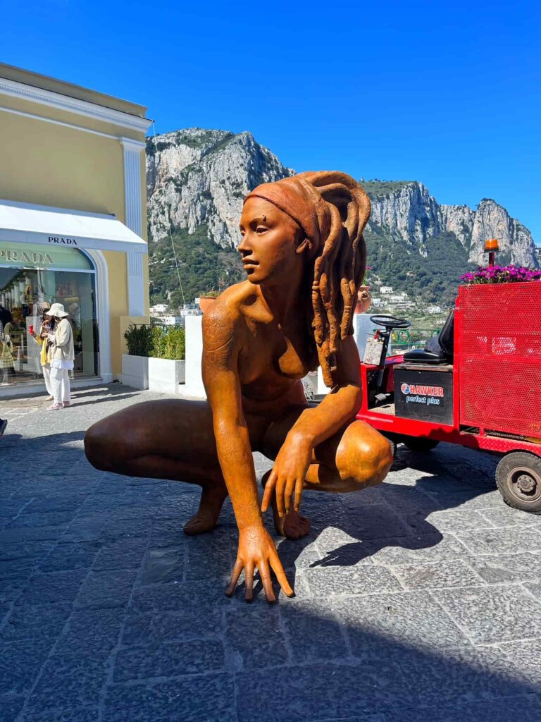 Capri's iconic statue