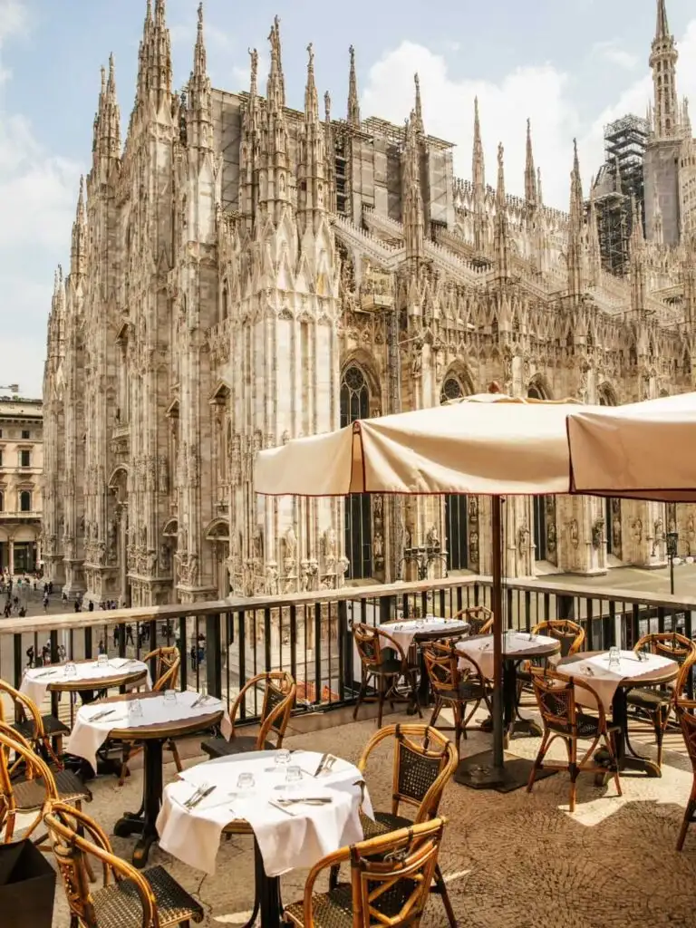 Views of the Duomo from Giacomo cafe