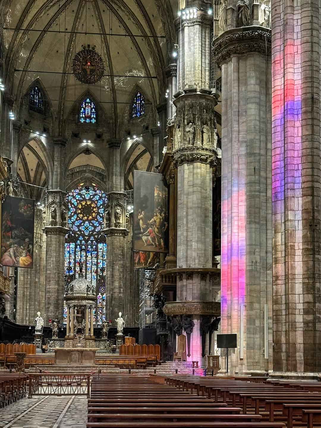 Inside the Duomo di Milano