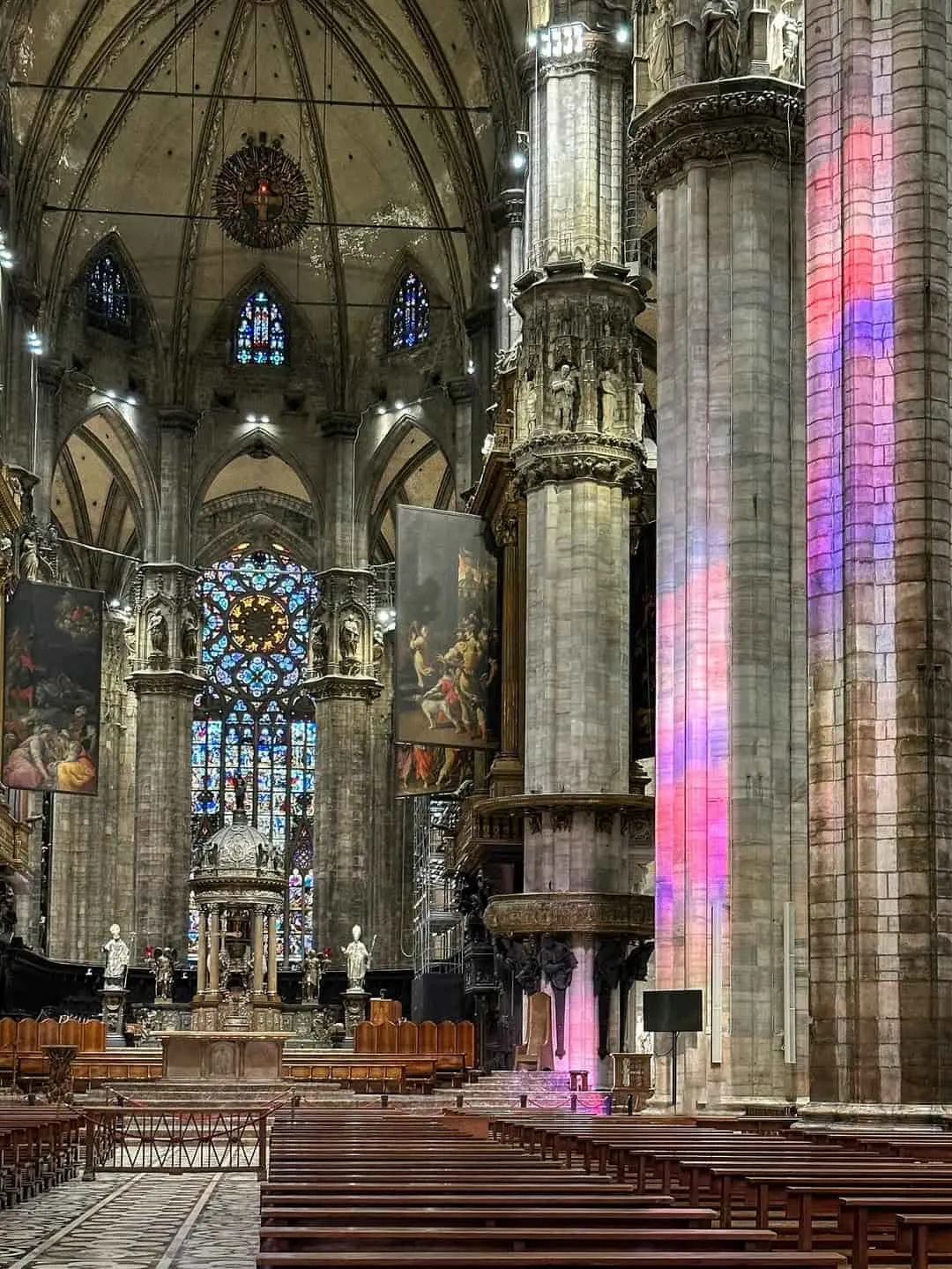 Inside the Duomo di Milano