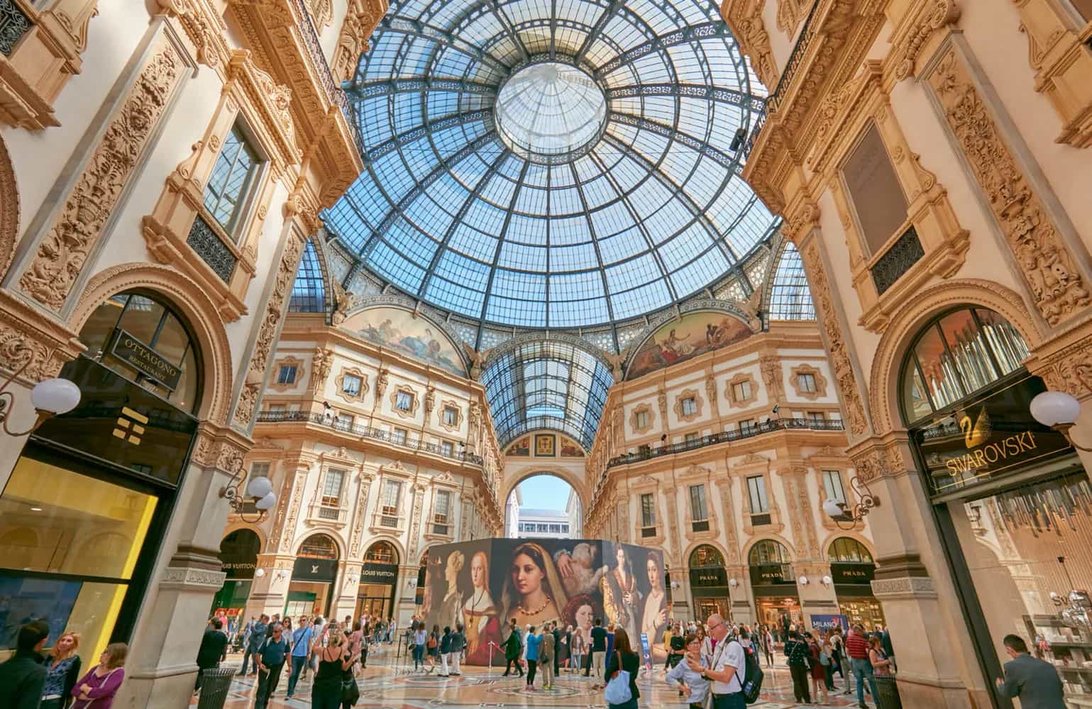 Galleria Vittorio Emanuele II's glass dome