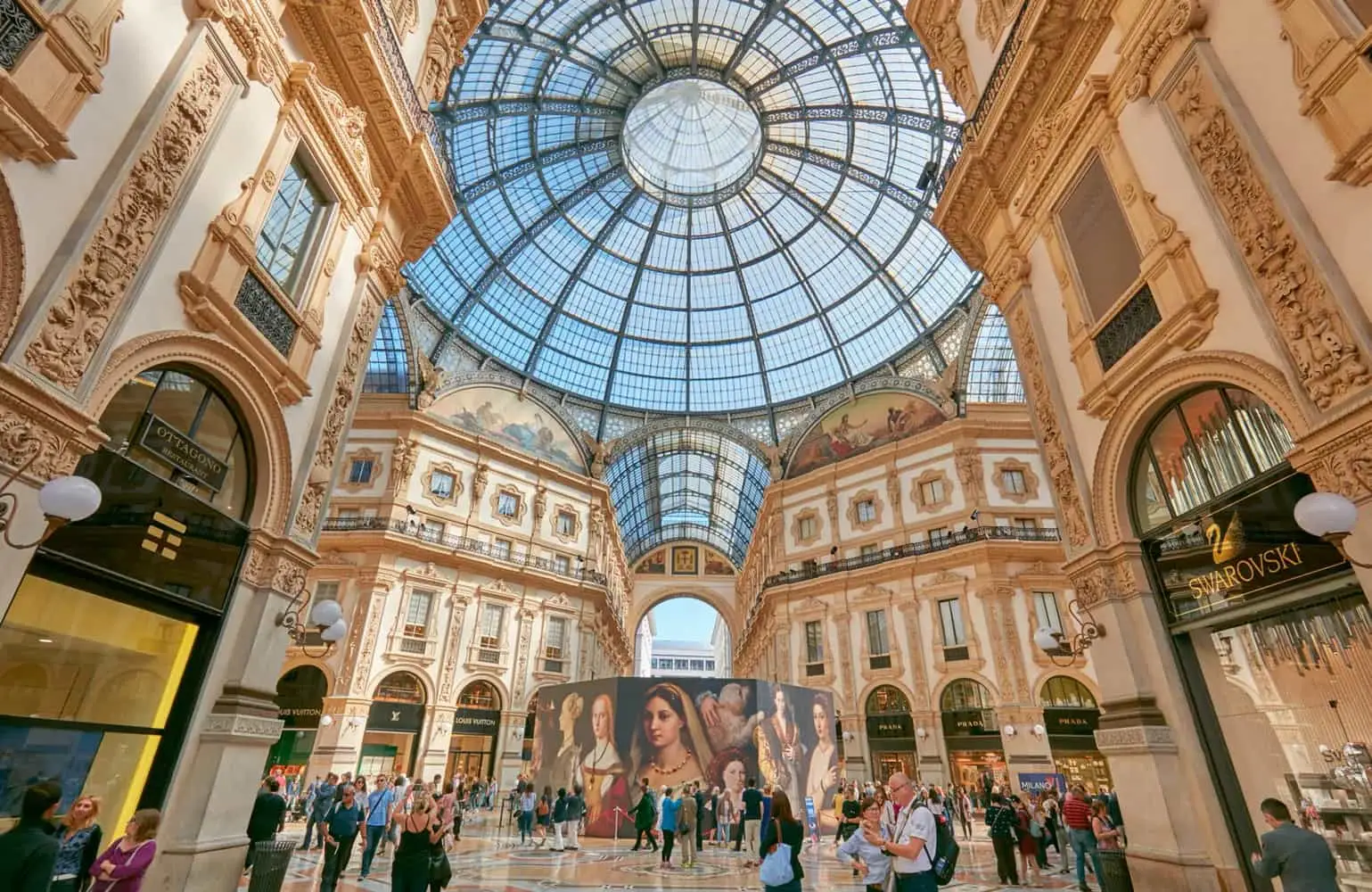 Galleria Vittorio Emanuele II's glass dome