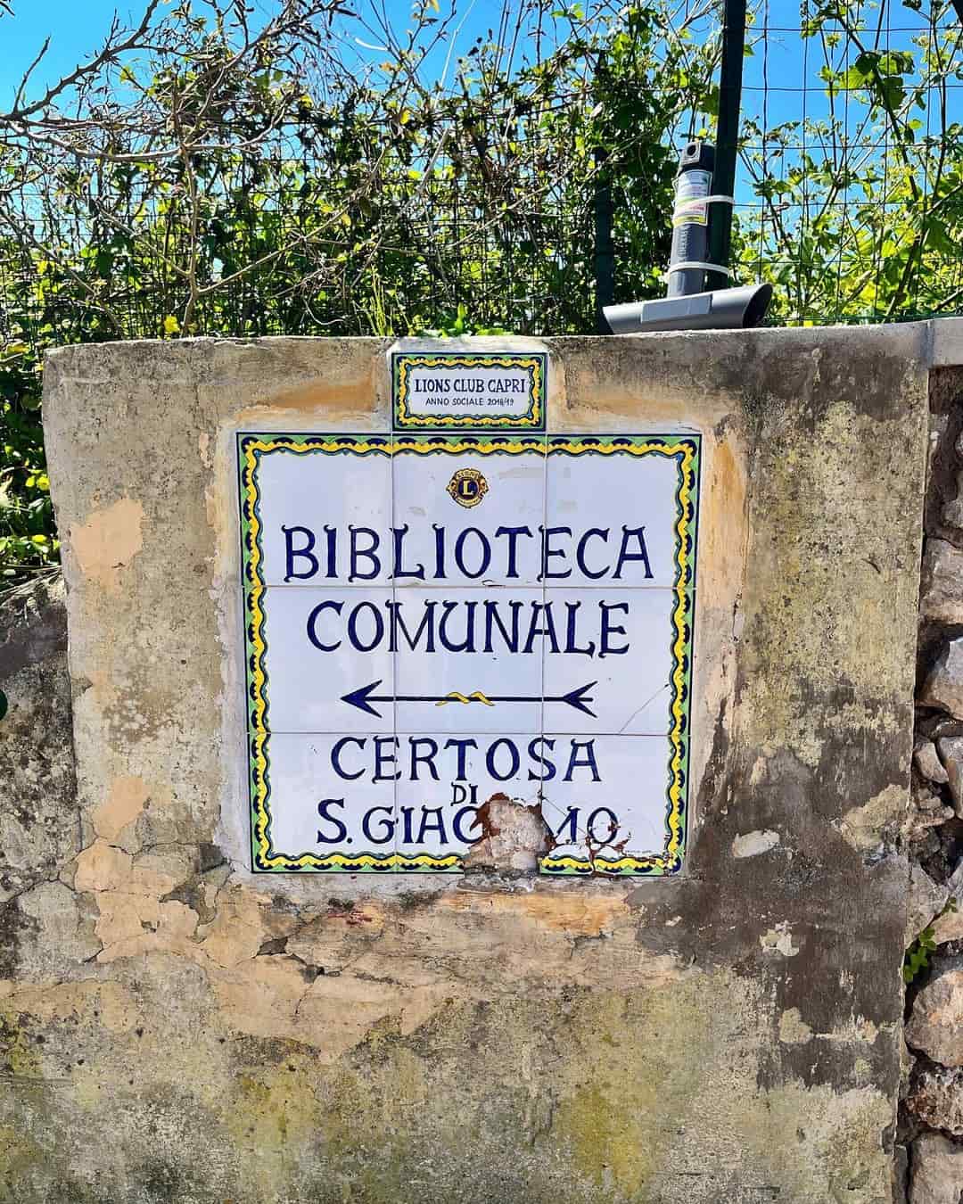 Signs in Capri