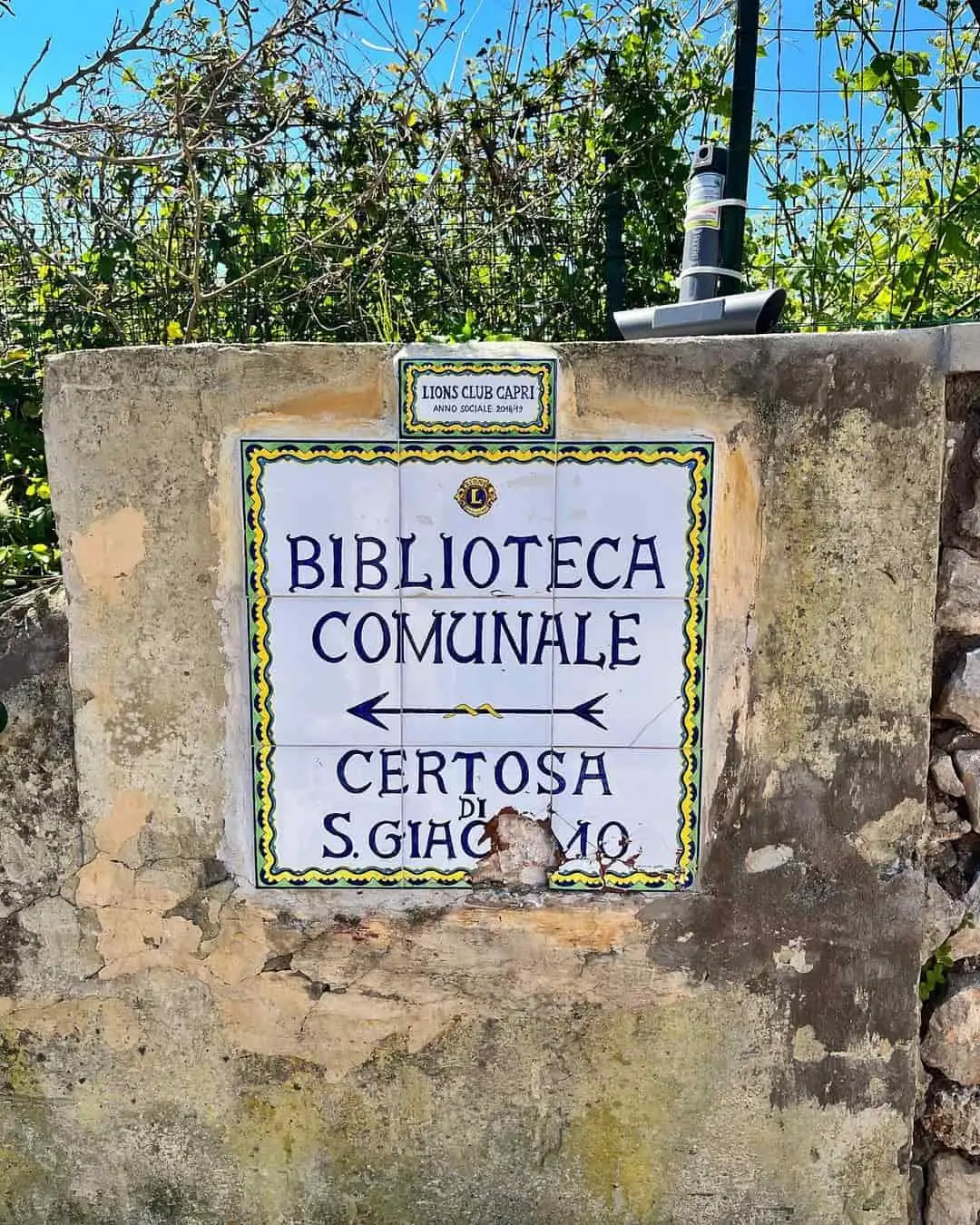Signs in Capri
