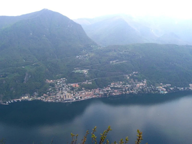 the italian enclave of campione d'italia in switzerland on lake lugano