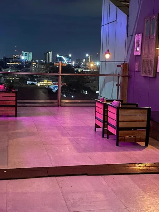Rooftop view from the Bangalore Brew Works, India
