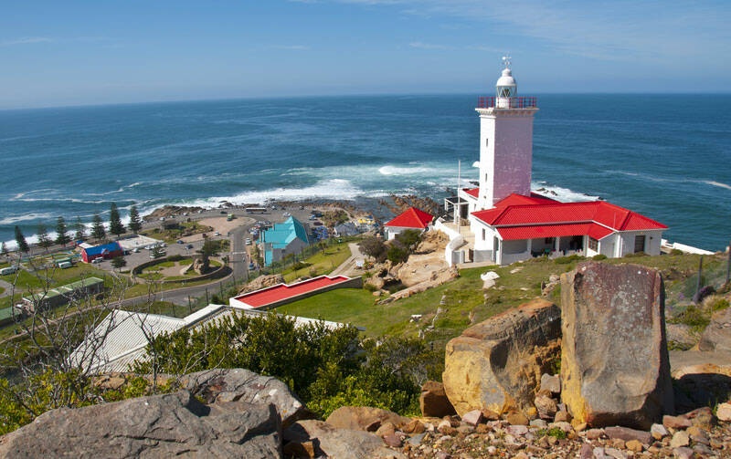 Cape St Blaize lighthouse by the ocean