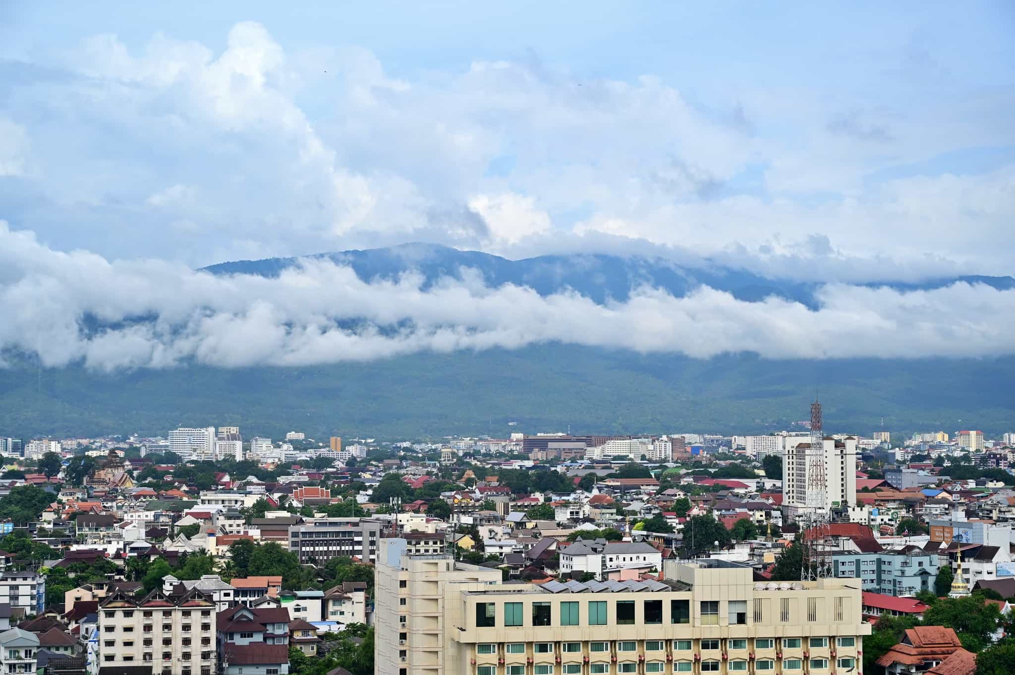 The views from this rooftop bar in Chiang Mai