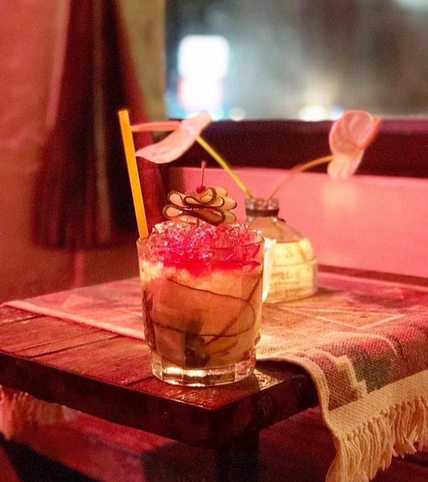 Cocktail made using Thai ingrdients and spirits