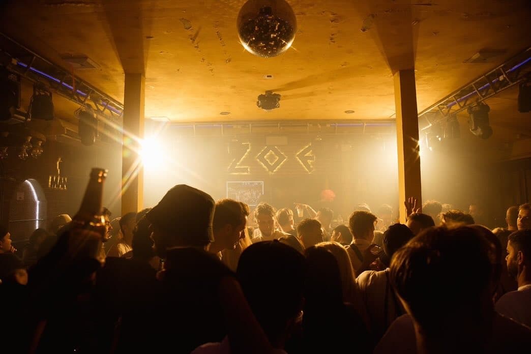 The dance floor at Zoe in Yellow