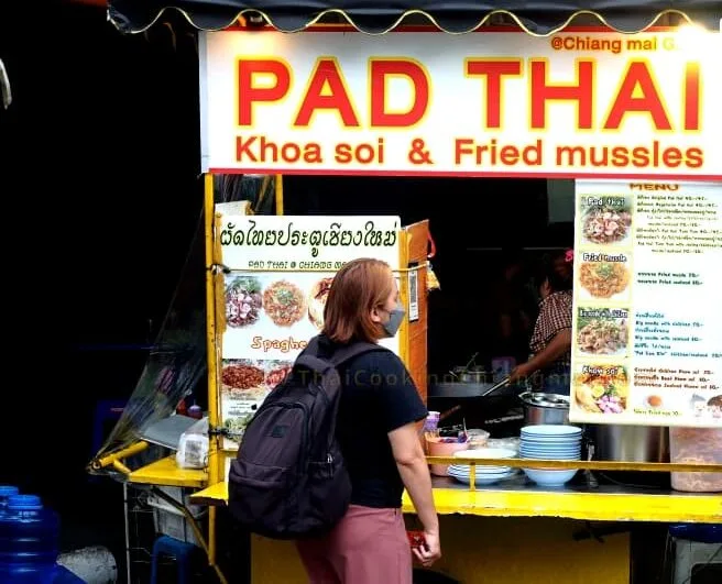 Pad thai street food at the night market