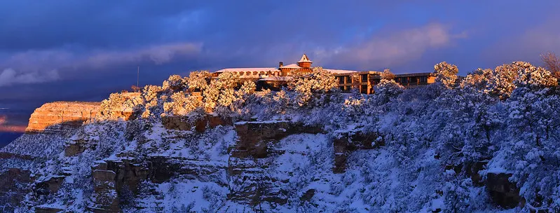 El Tovar Hotel is a luxury start for a Grand Canyon to Antelope Canyon road trip