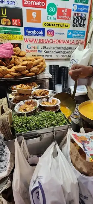 Kachori stall in Delhi, India
