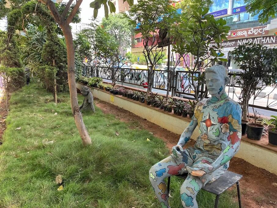 Open air art installation in Bangalore India 