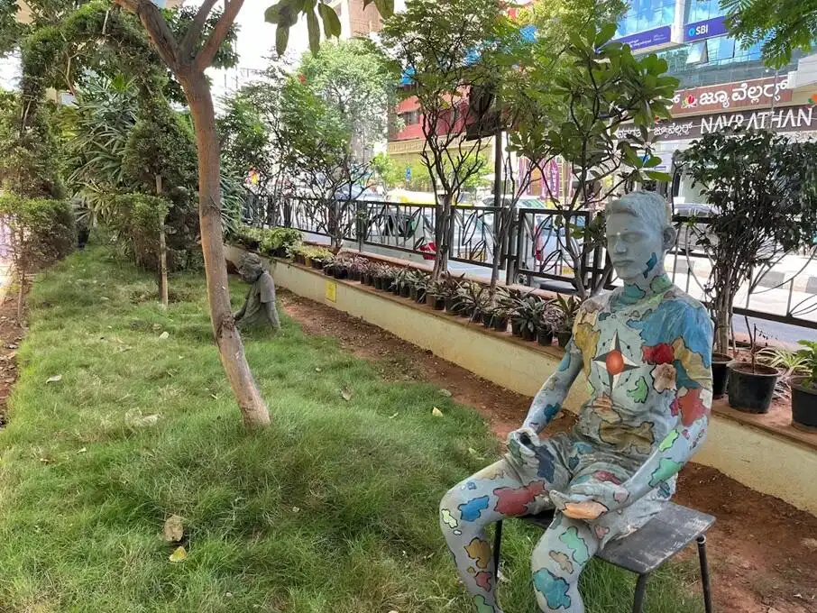 Open air art installation in Bangalore India