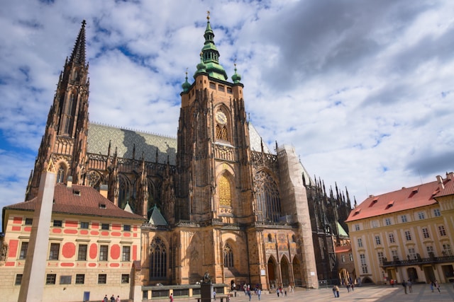 prague castle in the czech republic is located in the lesser town
