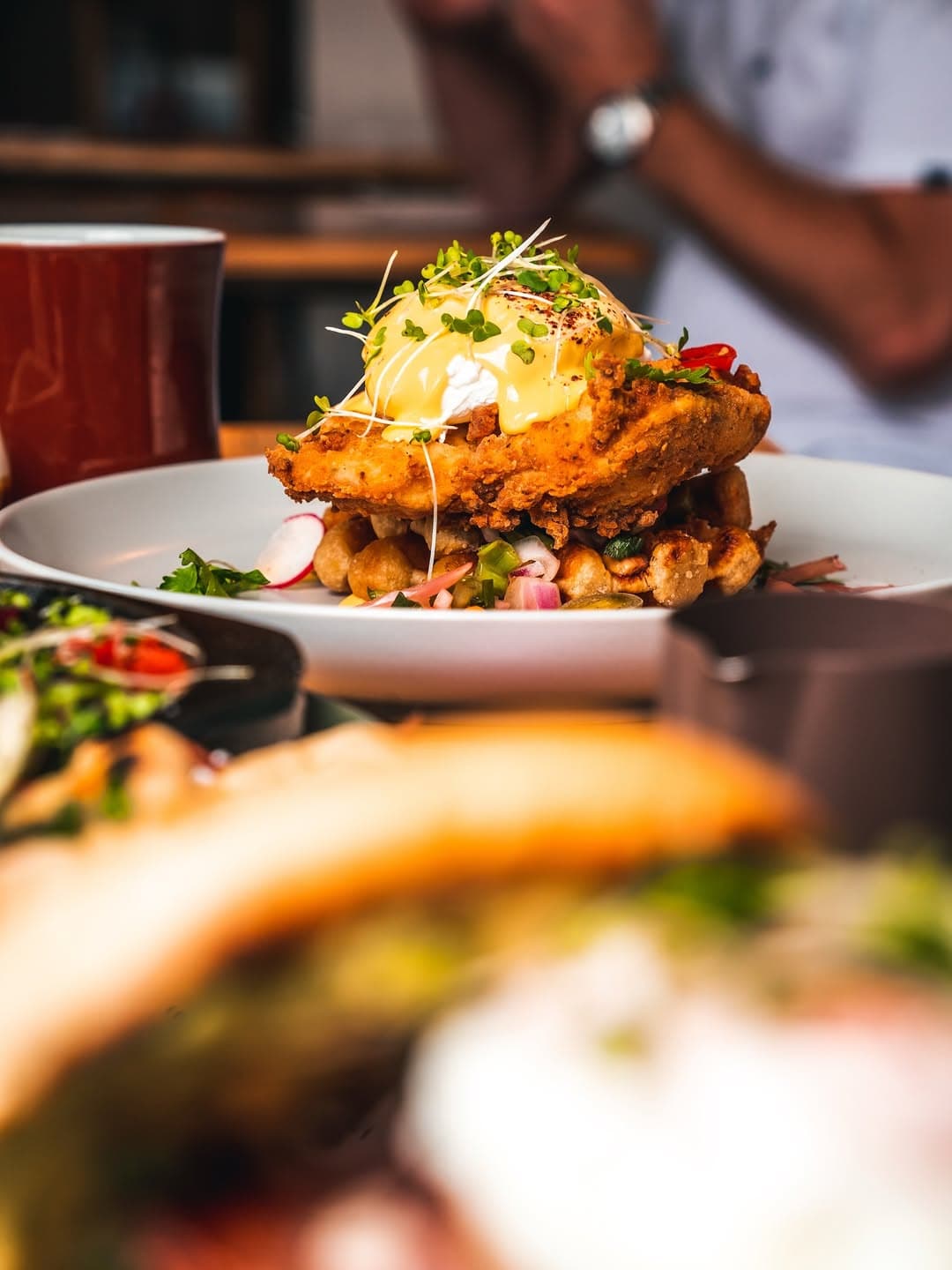 Chicken and waffles