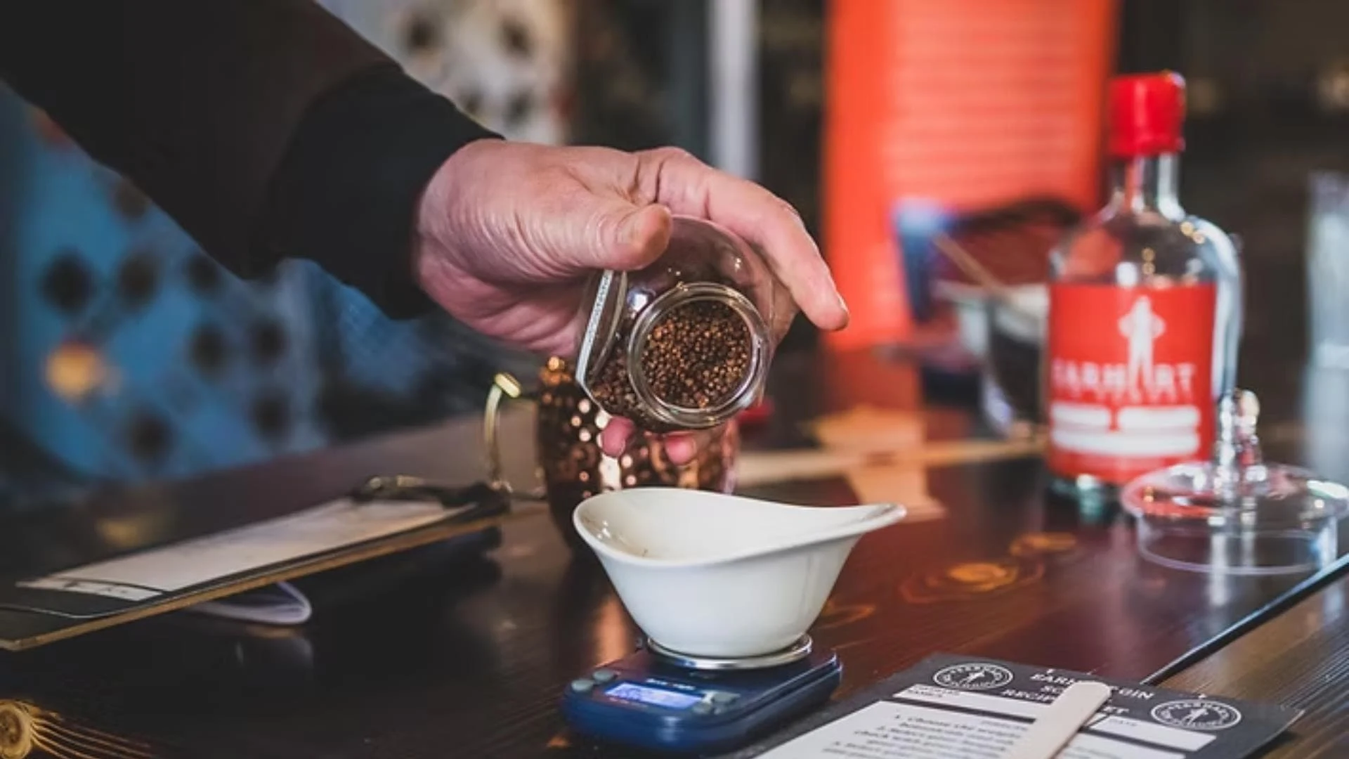 Botanicals used during a gin-making class