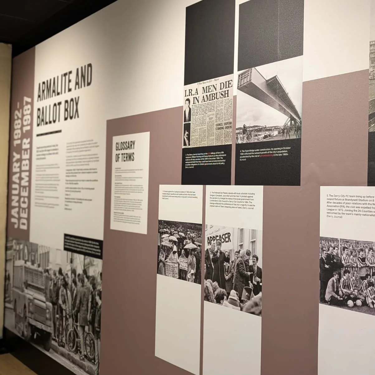 Political displays at the Peacemakers Museum